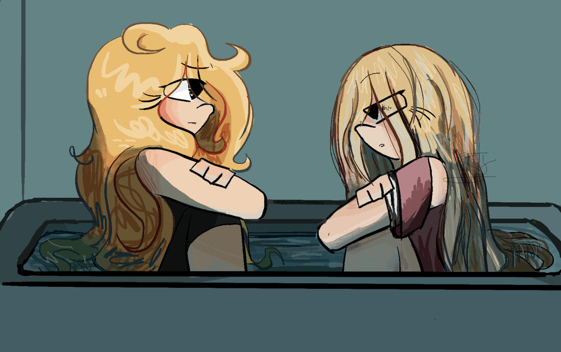 Angie w/ her younger self
